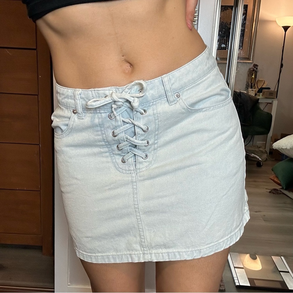 Denim Mini Skirt